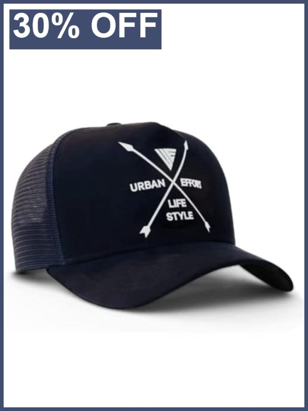 Men's Snapback Trucker Hat Curved Brim Adjustable Mesh Cap